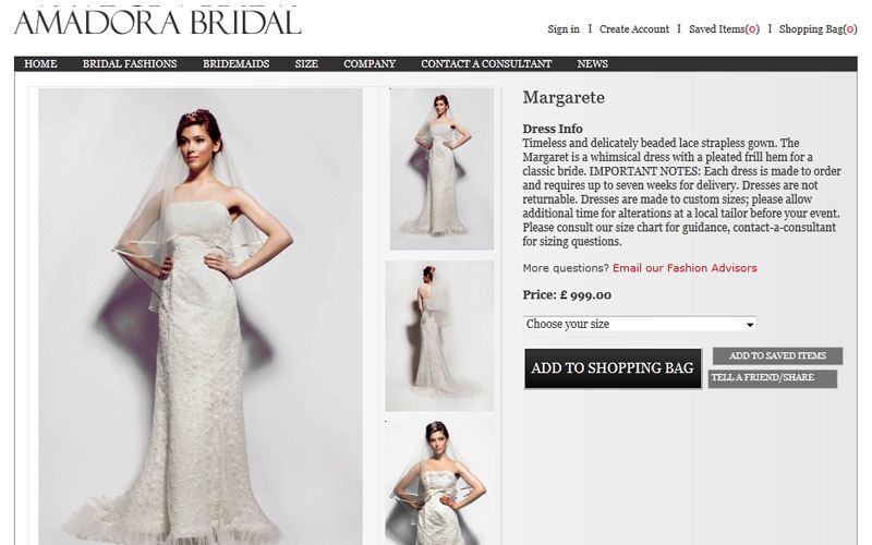 Amadora Bridal screenshot 2